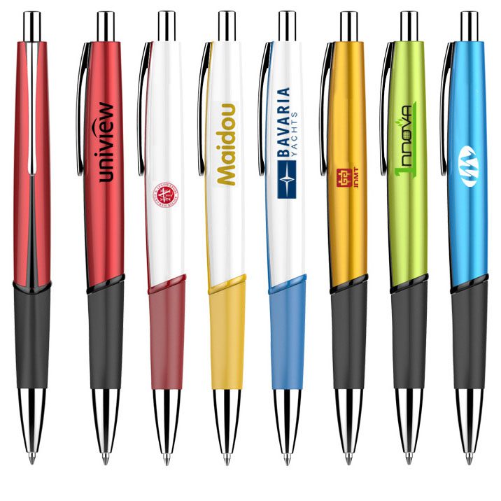 廣告按動原子筆 - 卡西亞 筆芯:1.0mm黑色原子筆芯 顏色:實白桿7色,噴漆桿6色 創意筆,按動型,金屬筆夾,人體工學筆握,適合多色個性logo訂製。 客製 - 卡西亞 12315_Pen_01