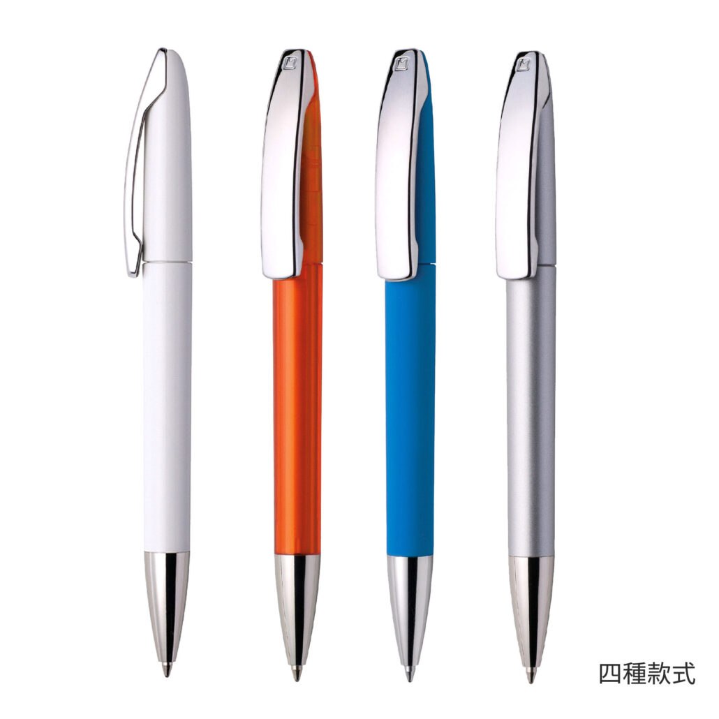 旋轉廣告筆 - 卡西亞 MAXEMA——意大利頂級品牌。 View 是一支鋼筆中曲線和細長元素的和諧,喚起了威望和獨特的價值。金屬夾因其宏偉的尺寸而引人注目,它不僅適用於經典激光雕刻,還適用於移印。筆帽優雅的線條抵消了金屬筆夾的威嚴。彩色槍管,帶閃亮鍍鉻金屬尖端和夾子,扭轉式,由無毒、高強度 ABS 塑料製成,尖端採用電鍍工藝鍍鉻。 Jumbo 筆芯有黑色或藍色墨水可供選擇,書寫距離可達 2500 米。意大利設計和製造。Pad Print: 25mmW x 7mmH (upper barrel), 50mmW x 7mmH (lower barrel), Direct Digital: 25mmW x 7mmH (upper barrel), 50mmW x 7mmH (lower barrel), Laser Engrave: 30mmW x 7mmH (clip) 客製 - 卡西亞 29005_pen_1-154610-062