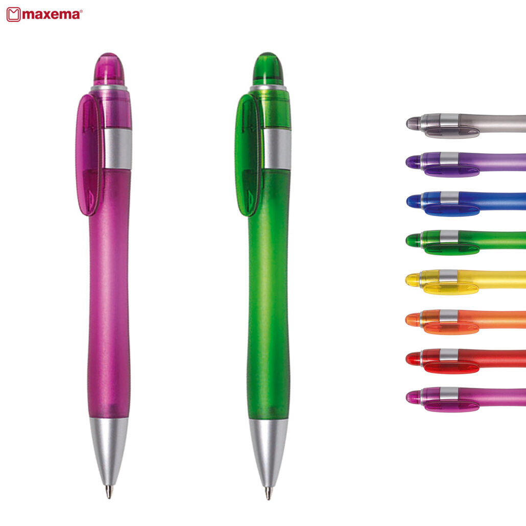 Polo 800-Frost AL 廣告筆 - 卡西亞 MAXEMA——意大利頂級品牌。 Polo Special 是 Polo 的別緻版本,完美融合了線性設計和蜿蜒精緻。筆的上下部分的曲線精確平衡,賦予其獨特的動感優雅外觀。一支筆身引人注目、寬大,等待您拿起它,發現它的握把可以讓您舒適、輕鬆地書寫。彩色筆桿、筆夾和按鈕採用磨砂處理,帶銀色筆尖,可伸縮,帶復位彈簧,由無毒、高強度 ABS 塑料製成,大號筆芯有黑色或藍色墨水可供選擇,書寫距離可達 2500 米。意大利設計和製造。每種顏色至少 1,000 件。Pad Print: 50mmW x 8mmH (barrel), 30mmW x 5mmH (clip), Direct Digital: 30mmW x 5mmH (clip) 客製 - 卡西亞 polo002_1-175632-4157