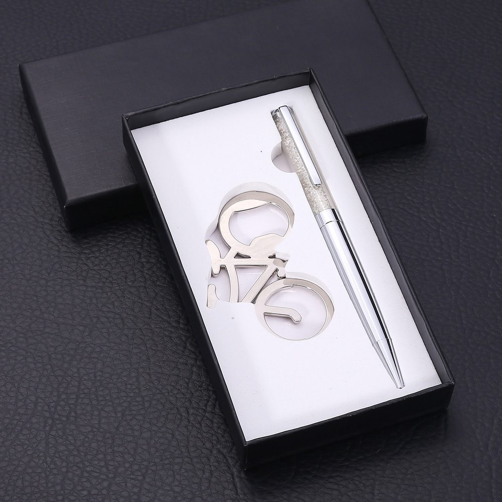 自行車鑰匙扣 金屬筆 套裝 - 卡西亞 自行车钥匙扣 金属笔 套装两件套包括了自行車鑰匙扣 金屬筆 實用公司酒店學校贈送 客製 - 卡西亞 24713_suit_01