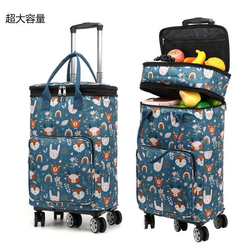 便捷拉桿購物車 - 卡西亞 適用場合:外出購物,旅遊,買菜. 物料介紹:防水防污面料,EVA內膽不漏水. 產品優勢:大容量設計,一包多用.配上順滑萬向輪,可輕松改變行走軌跡. 客製 - 卡西亞 31514-folding-shopping-cart_1-180149-082